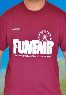 T-Shirt Funfair Burgundy - L, T-Shirts
