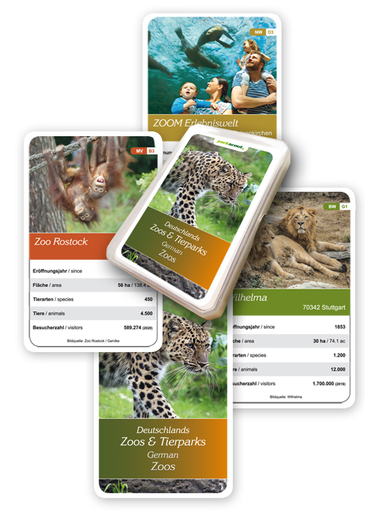 Parkteam  Quartett - Deutschlands Zoos & Tierparks 2021